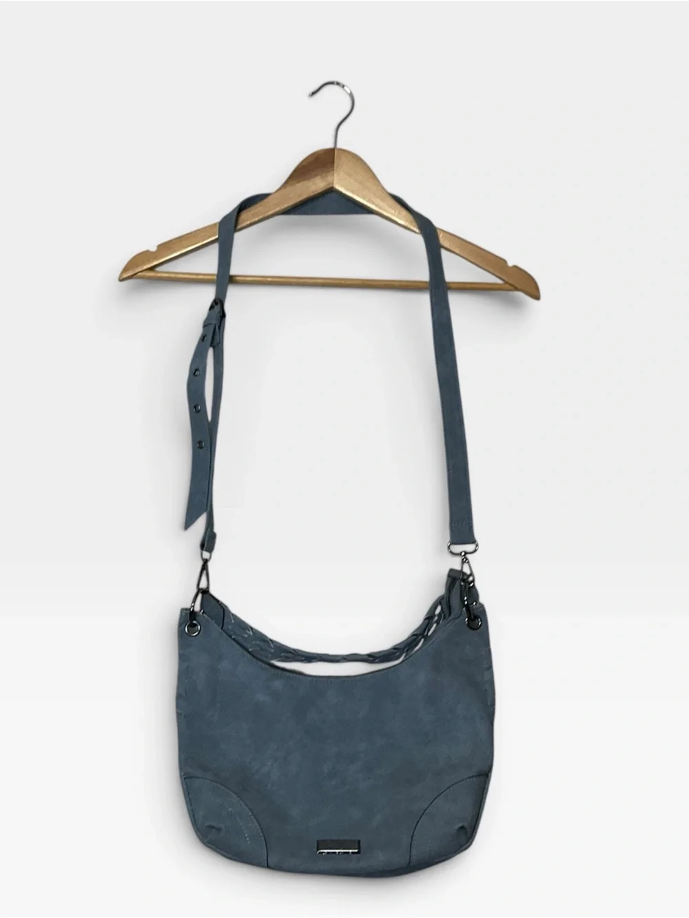 JESSICA SIMPSON sz Medium Casual Crossbody Shoulder Bag Slate Blue NWOT